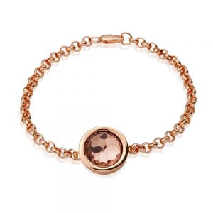 PULSERA PLATA ROSA