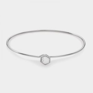 PULSERA CLUSE RIGIDA CON HEXAGONO EFECTO MARMOL IDYLLE