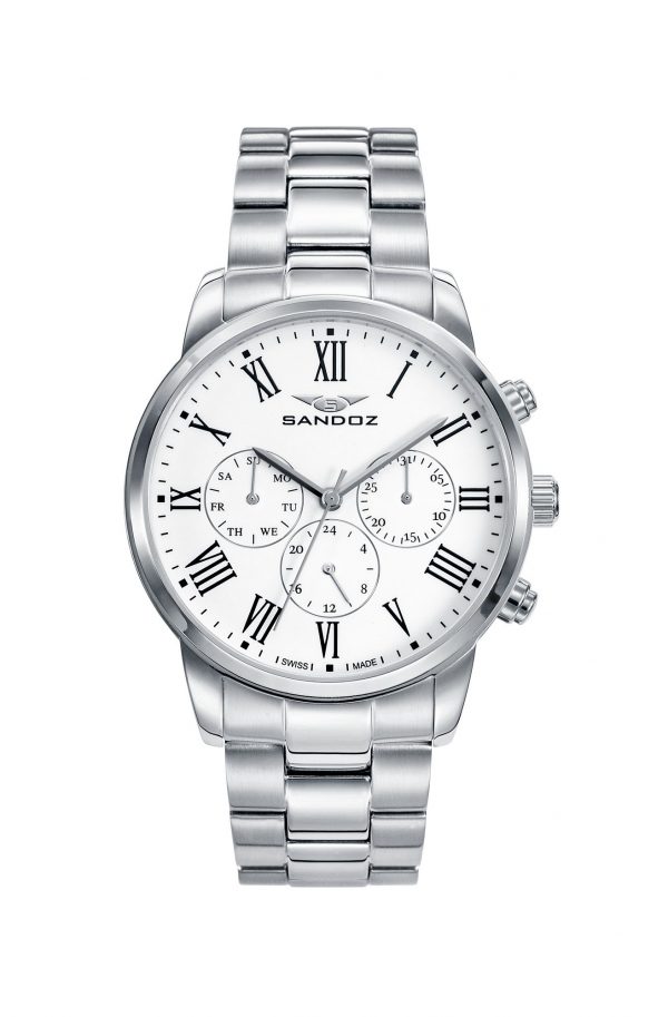 RELOJ SANDOZ HOMBRE COLECCION ELEGANT BLANCO