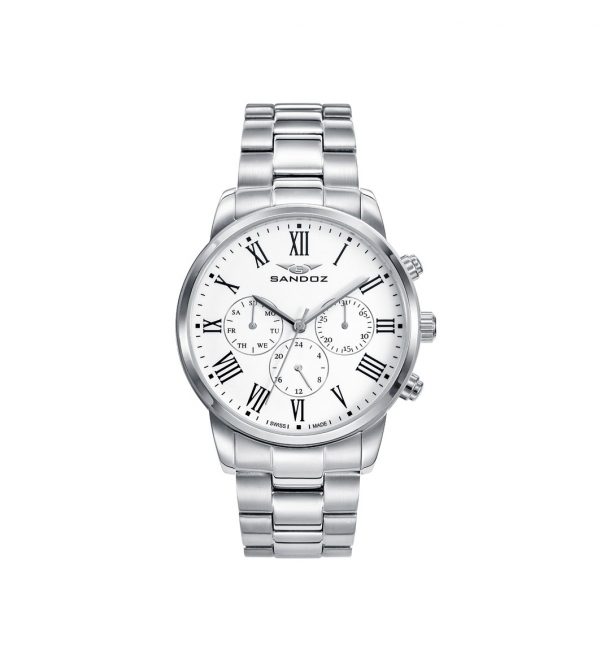 RELOJ SANDOZ HOMBRE COLECCION ELEGANT BLANCO