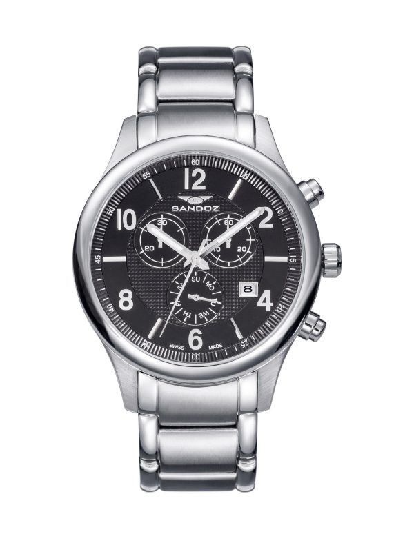 RELOJ SANDOZ HOMBRE COLECCION ELEGANT NEGRO