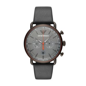 RELOJ EMPORIO ARMANI HOMBRE CORREA CUERO GRIS